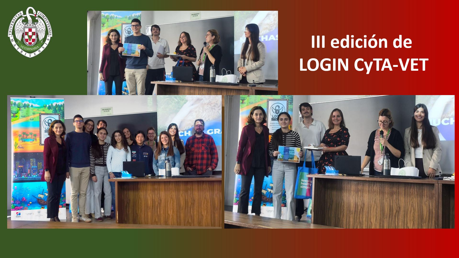 La Facultad de Veterinaria entrega los premios de la tercera edición de LOGIN CyTA-VET